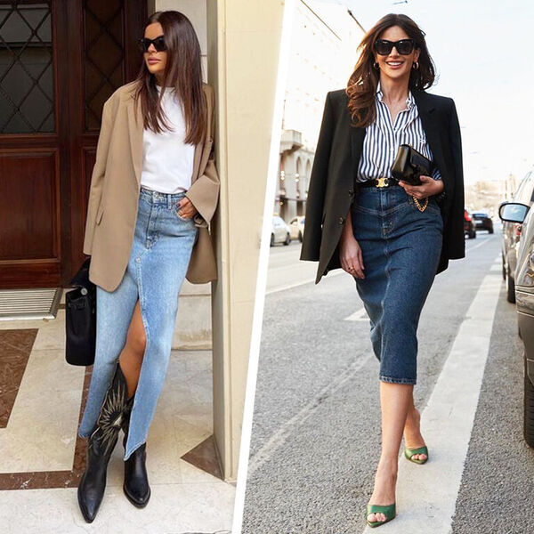 С чем носить джинсовую юбку: советы и модные образы