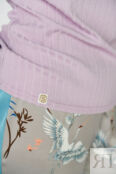 Водолазка Мода равных лиловая из трикотажа-резинки