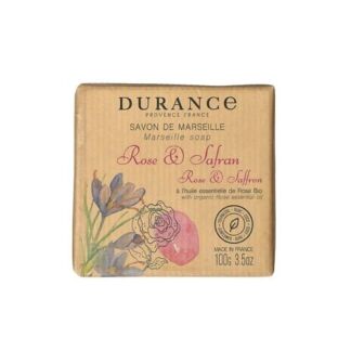 DURANCE Марсельское мыло кусковое Роза и шафран Rose & Saffron