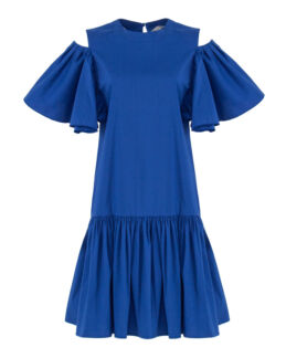 Платье из хлопка D.EXTERIOR 56661 синий 42