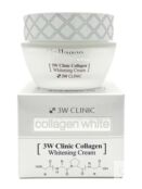 3W Clinic Collagen Whitening Cream Осветляющий крем для лица с коллагеном