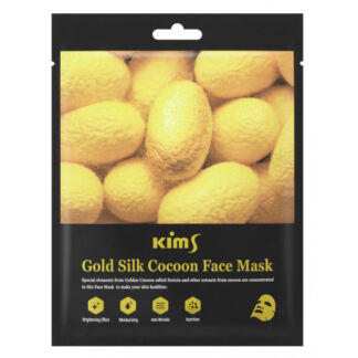 Антивозрастная маска для лица с протеинами кокона шелкопряда Kims Gold