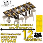 Стол-книжка СтК-7 Венге/Дуб молочный