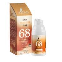 Sativa - Крем солнцезащитный с тонирующим эффектом SPF 30 "№68 Sand Beige",