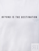 Футболка из хлопка джерси с принтом Beyond Is The Destination PESERICO