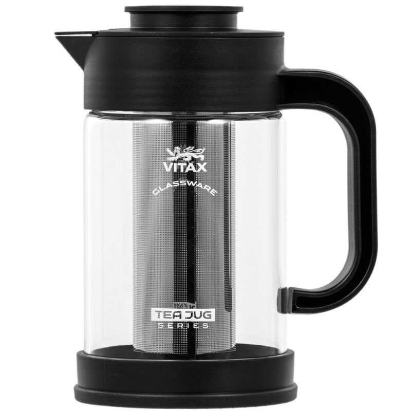 Чайник заварочный 900 мл Vitax Teajug 3-в-1 чёрный PSK-VX-3330 фото 1