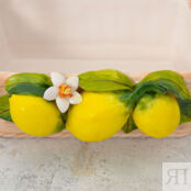 Фруктовница-корзина прямоугольная 27 см Orgia Лимоны