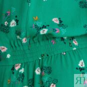Платье С рисунком и застежкой на пуговицы MADOURA XS зеленый