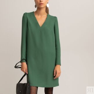 Платье Прямое из переработанного полиэстера La Redoute x You 42 зеленый