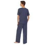 Пижама Длинная с короткими рукавами большой логотип XS синий