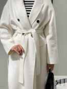 Пальто с разрезами белое Vicolo