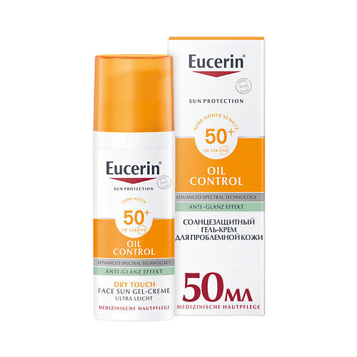 EUCERIN Солнцезащитный гель-крем для проблемной кожи лица Oil Control SPF 5 EUC000003 фото 1