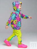 Куртка текстильная с полиуретановым покрытием для девочек (ветровка) PlayTo