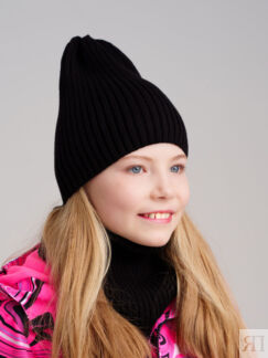 Комплект трикотажный для девочек: шапка, снуд PlayToday Tween