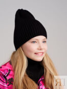 Комплект трикотажный для девочек: шапка, снуд PlayToday Tween