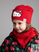 Комплект трикотажный для девочек: шапка, снуд PlayToday Kids