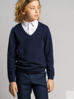 Джемпер с рубашкой-обманкой для мальчика School by PlayToday