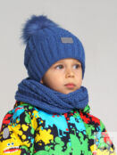 Комплект вязаный для мальчика: шапка, снуд PlayToday Newborn-Baby