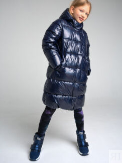 Зимнее пальто для девочки School by PlayToday
