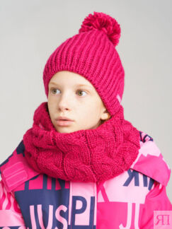 Комплект вязаный для девочки: шапка, снуд PlayToday Tween