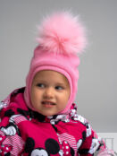 Шапка-шлем с помпоном для девочки PlayToday Newborn-Baby