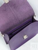Женская сумка через плечо фиолетовая A009 purple grain