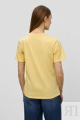 Хлопковая футболка с фольгированным принтом (арт. baon B2323029)