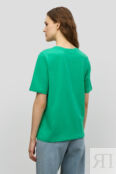 Хлопковая футболка прямого кроя с принтом (арт. baon B2323094)