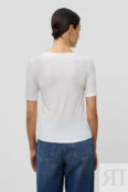 Облегающая футболка из вискозы в рубчик (арт. baon B2323002)