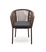 Плетеный стул из роупа Марсель коричневый 4sis