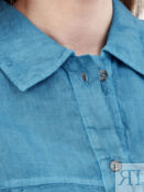 Льняная рубашка-oversize с накладным карманом GRAN SASSO