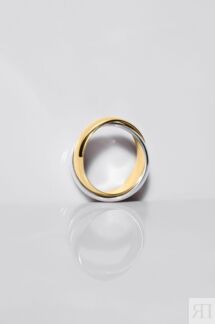Обручальное кольцо Hypnosis 2в1 биколорное пышное Au.585