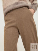 Коричневые прямые брюки по щиколотку Sevenext